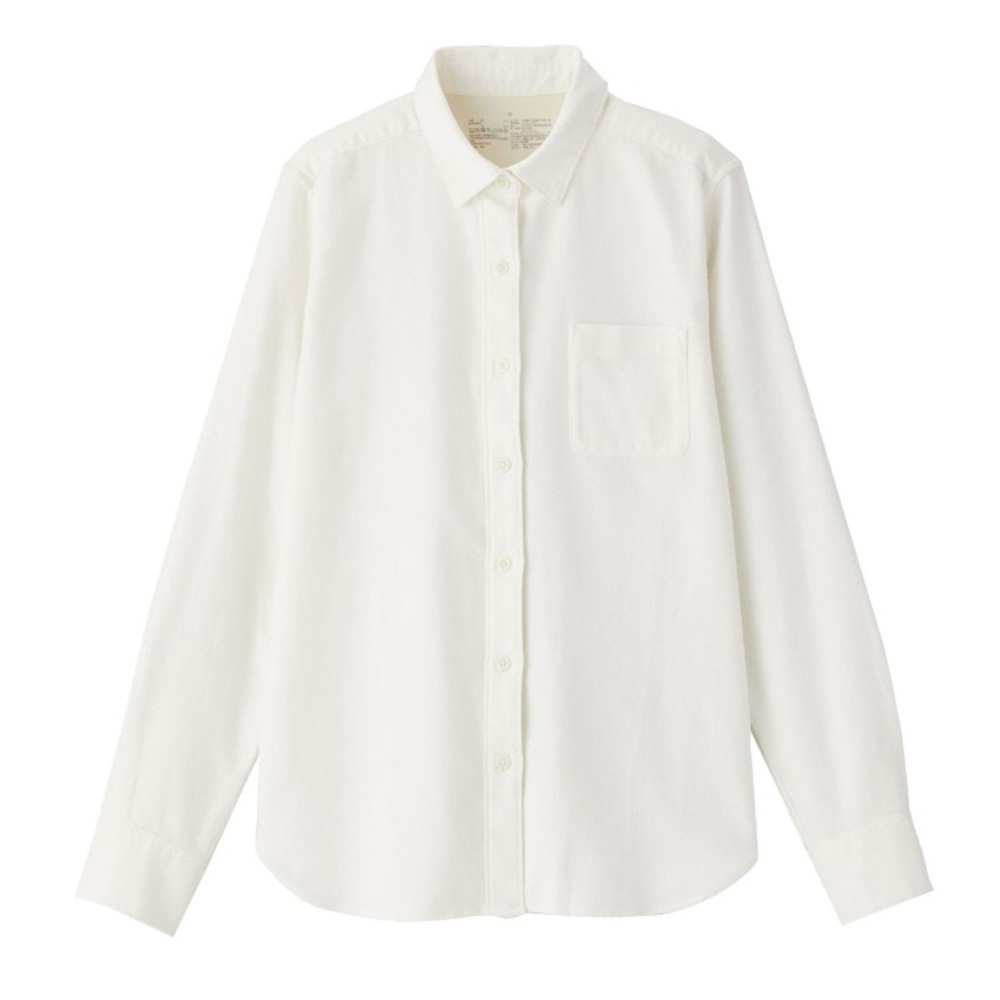 MUJI WOMEN ORGANIC COTTON FLANNEL SHIRT